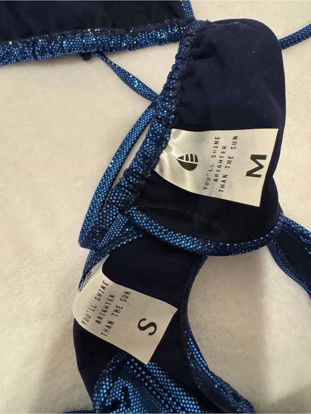 Blue Shimmer bikini set